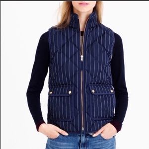 ⭐️SALE⭐️ J Crew Excursion Vest-Navy Pinstripe